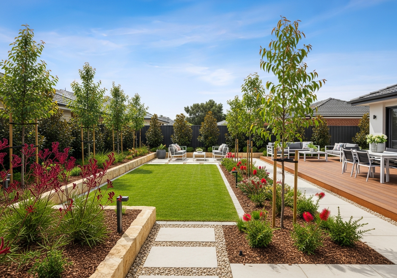 Beautifully landscaped Melbourne garden